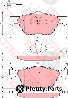  TRW part GDB1362 Brake Pad Set, disc brake