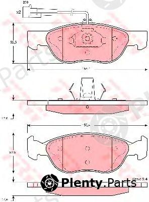  TRW part GDB1364 Brake Pad Set, disc brake