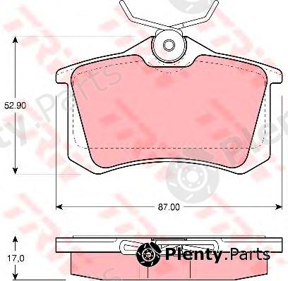  TRW part GDB1372 Brake Pad Set, disc brake