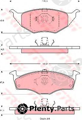  TRW part GDB1375 Brake Pad Set, disc brake