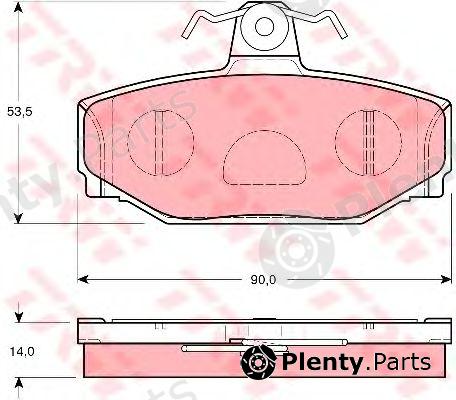  TRW part GDB1377 Brake Pad Set, disc brake