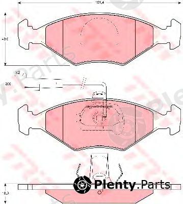  TRW part GDB1393 Brake Pad Set, disc brake