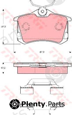  TRW part GDB1416 Brake Pad Set, disc brake