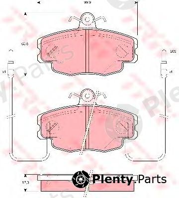  TRW part GDB1428 Brake Pad Set, disc brake