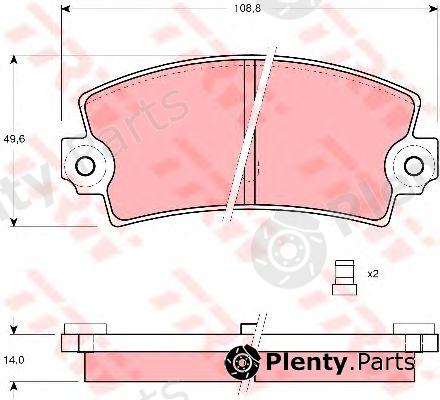  TRW part GDB149 Brake Pad Set, disc brake