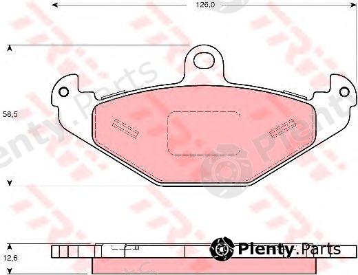  TRW part GDB1494 Brake Pad Set, disc brake