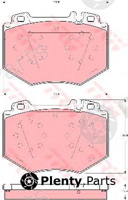  TRW part GDB1575 Brake Pad Set, disc brake