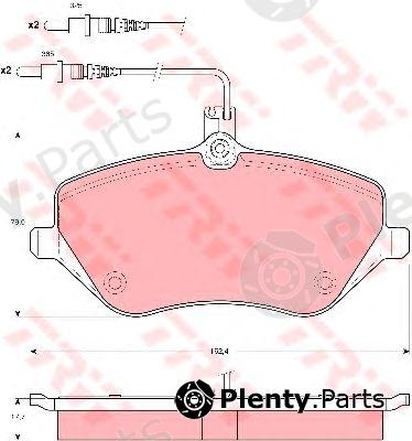  TRW part GDB1595 Brake Pad Set, disc brake