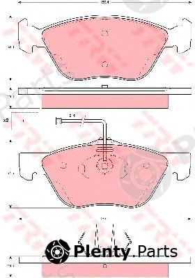  TRW part GDB1602 Brake Pad Set, disc brake