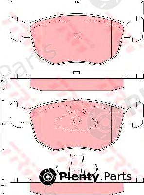  TRW part GDB1618 Brake Pad Set, disc brake