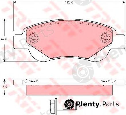  TRW part GDB1633 Brake Pad Set, disc brake