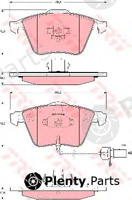  TRW part GDB1659 Brake Pad Set, disc brake