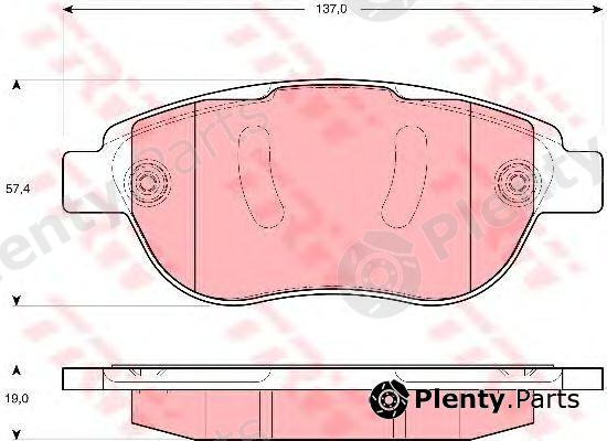  TRW part GDB1669 Brake Pad Set, disc brake