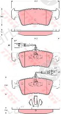 TRW part GDB1672 Brake Pad Set, disc brake
