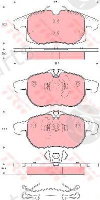  TRW part GDB1686 Brake Pad Set, disc brake