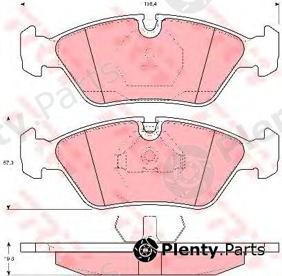  TRW part GDB298 Brake Pad Set, disc brake