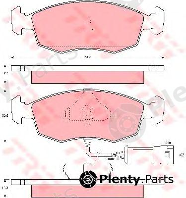  TRW part GDB301 Brake Pad Set, disc brake