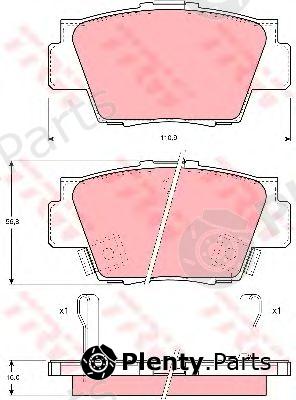  TRW part GDB3039 Brake Pad Set, disc brake