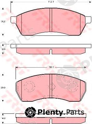 TRW part GDB3068 Brake Pad Set, disc brake