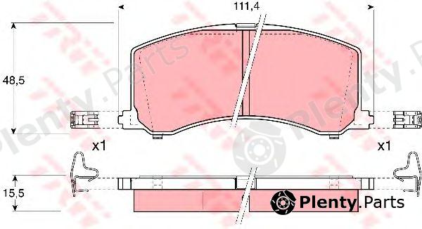  TRW part GDB3091 Brake Pad Set, disc brake