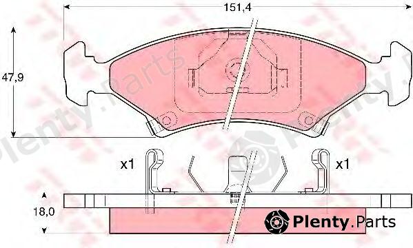  TRW part GDB3096 Brake Pad Set, disc brake