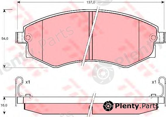  TRW part GDB3101 Brake Pad Set, disc brake