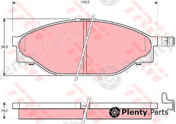  TRW part GDB3109 Brake Pad Set, disc brake
