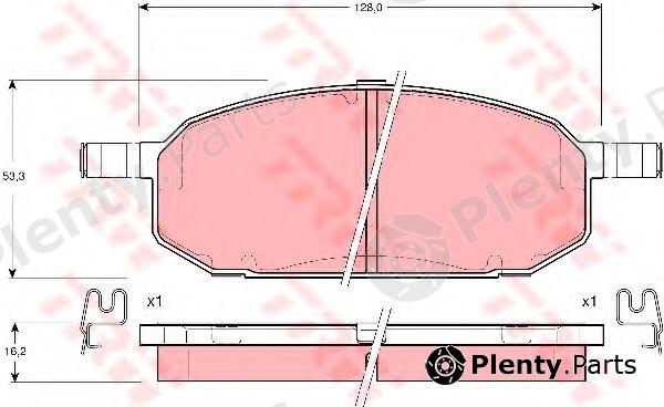  TRW part GDB3153 Brake Pad Set, disc brake