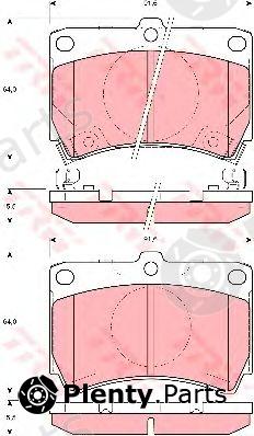  TRW part GDB3206 Brake Pad Set, disc brake