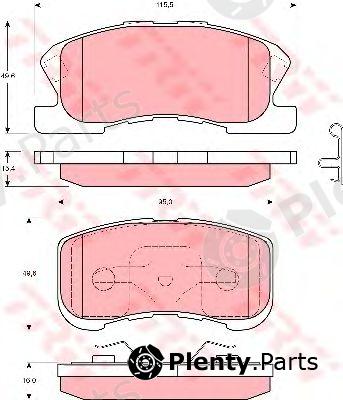  TRW part GDB3220 Brake Pad Set, disc brake