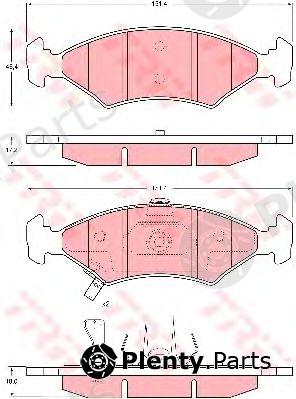  TRW part GDB3224 Brake Pad Set, disc brake
