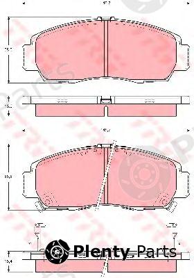  TRW part GDB3240 Brake Pad Set, disc brake