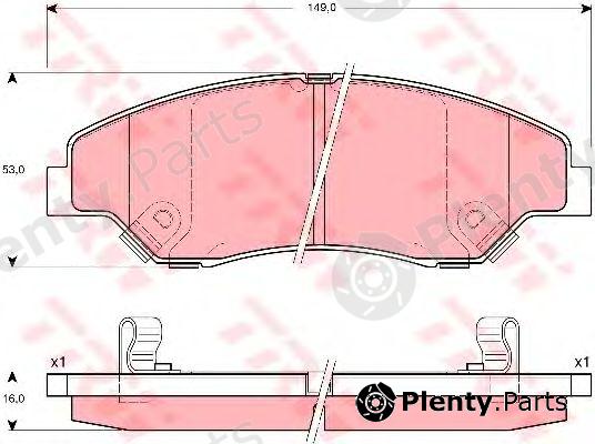  TRW part GDB3241 Brake Pad Set, disc brake