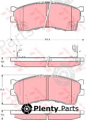  TRW part GDB3245 Brake Pad Set, disc brake