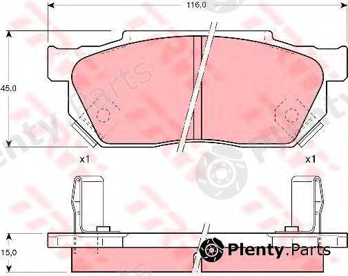  TRW part GDB325 Brake Pad Set, disc brake