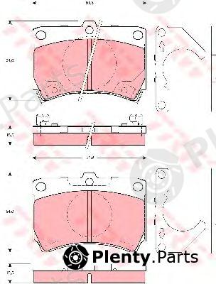  TRW part GDB3252 Brake Pad Set, disc brake