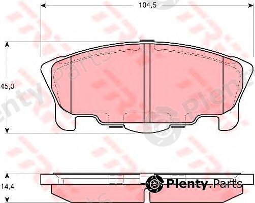  TRW part GDB3320 Brake Pad Set, disc brake