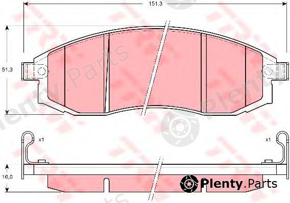  TRW part GDB3327 Brake Pad Set, disc brake