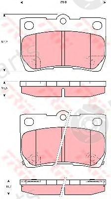  TRW part GDB3399 Brake Pad Set, disc brake