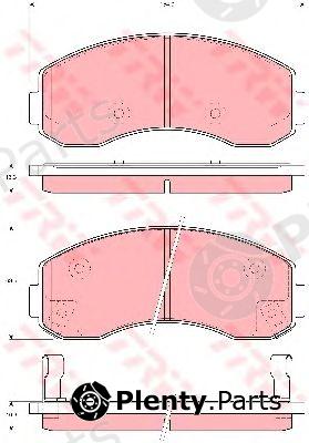  TRW part GDB3434 Brake Pad Set, disc brake