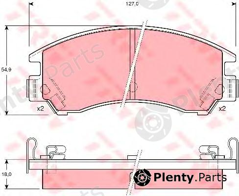  TRW part GDB380 Brake Pad Set, disc brake