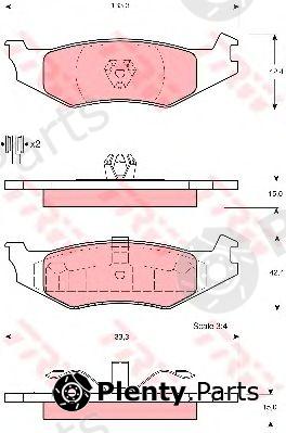  TRW part GDB4012 Brake Pad Set, disc brake