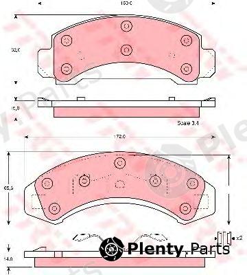  TRW part GDB4013 Brake Pad Set, disc brake