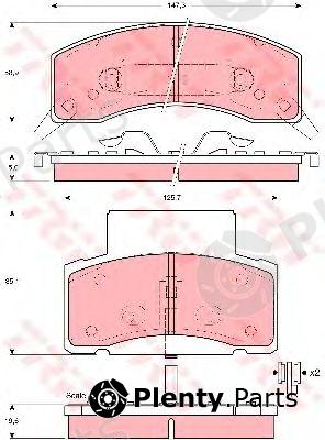  TRW part GDB4066 Brake Pad Set, disc brake