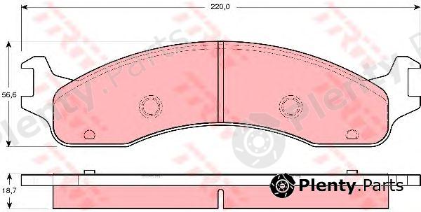  TRW part GDB4067 Brake Pad Set, disc brake