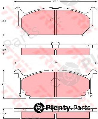  TRW part GDB4087 Brake Pad Set, disc brake