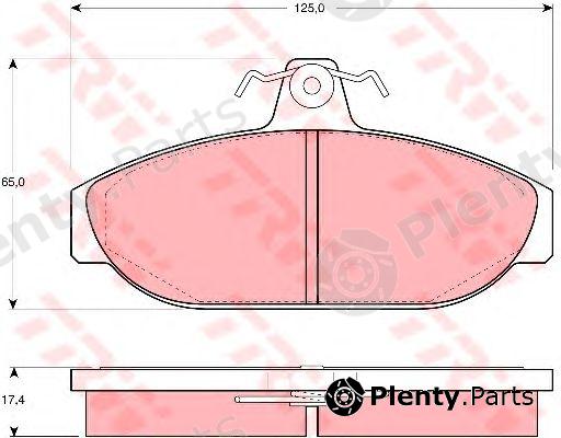  TRW part GDB482 Brake Pad Set, disc brake