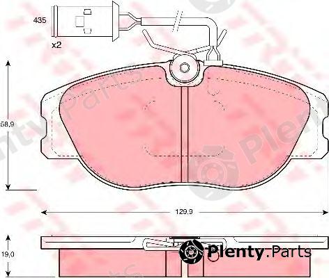  TRW part GDB483 Brake Pad Set, disc brake