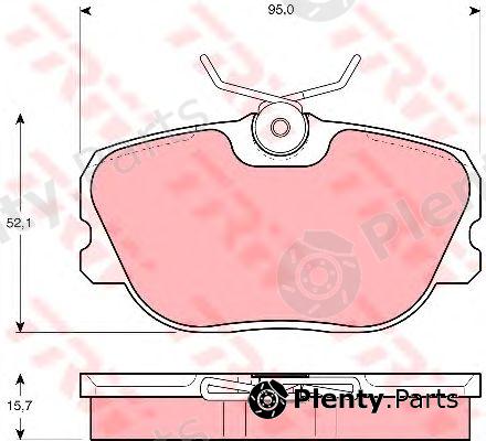  TRW part GDB493 Brake Pad Set, disc brake