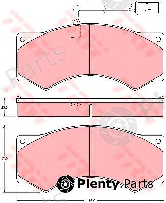  TRW part GDB5054 Brake Pad Set, disc brake